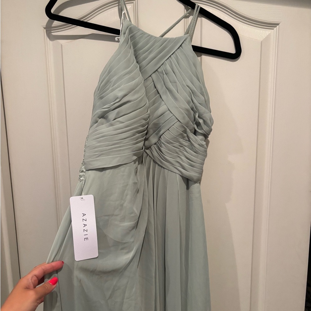 NWT - Azazie Sage Green Prom/Bridesmaid Dress